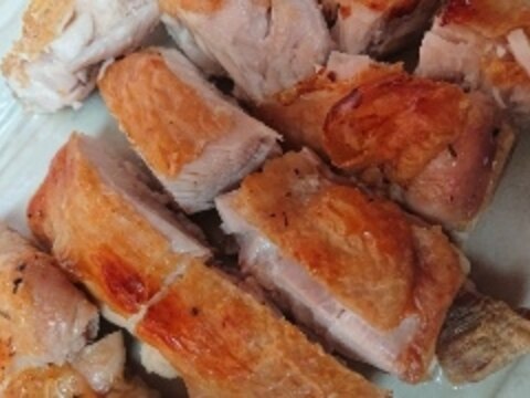 オーブンで皮までパリッと　鶏もも塩焼き